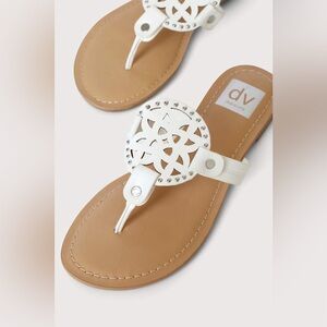 Dolce Vita White and Tan Sandals